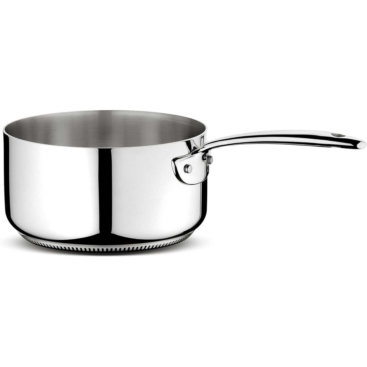 LAGOSTINA Accademia Casseruola Fonda con Manico Lungo 14cm Acciaio Inox