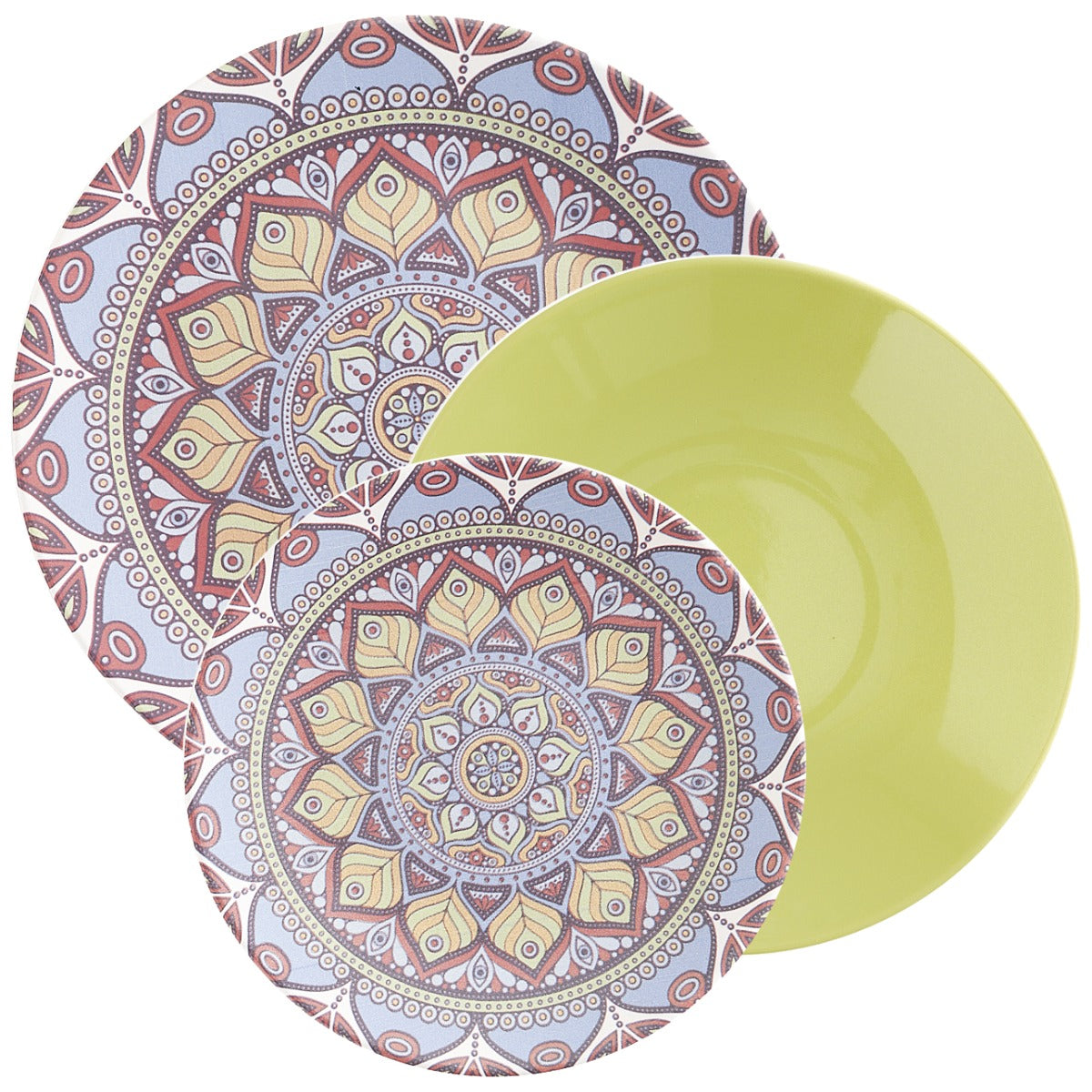 ROSE & TULIPANI Istanbul Set Tavola 18 Piatti Stoneware