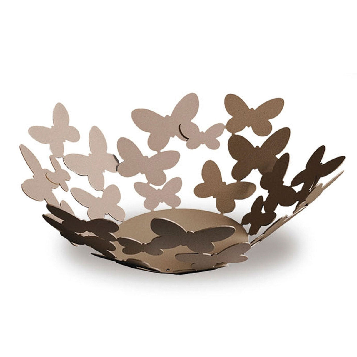 ARTI & MESTIERI Centro Tavola Moderno Grande con Farfalle Butterfly Beige