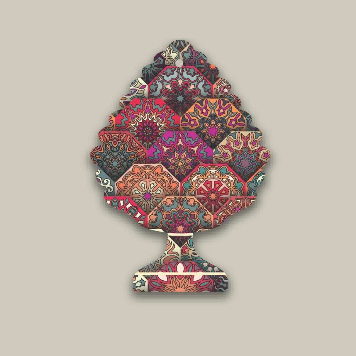 PALAIS ROYAL - 100% Melamine Pine Cone Trivet 23 cm Kitchen