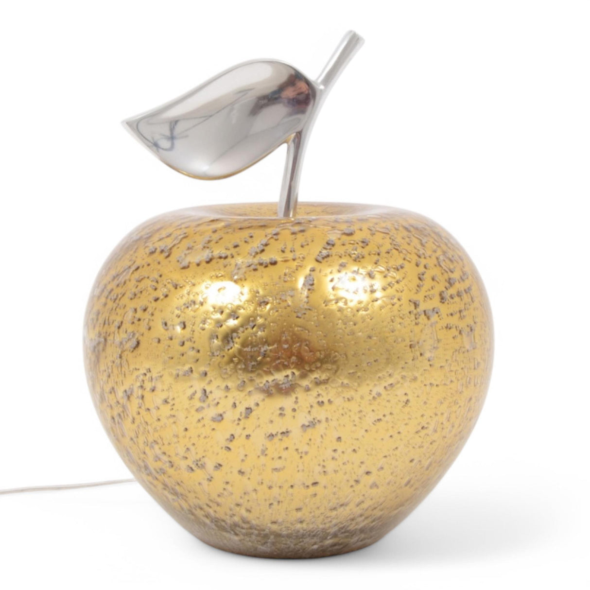 DRIMMER Manzana Lampada da Tavolo Mela 27x24cm Oro Vetro