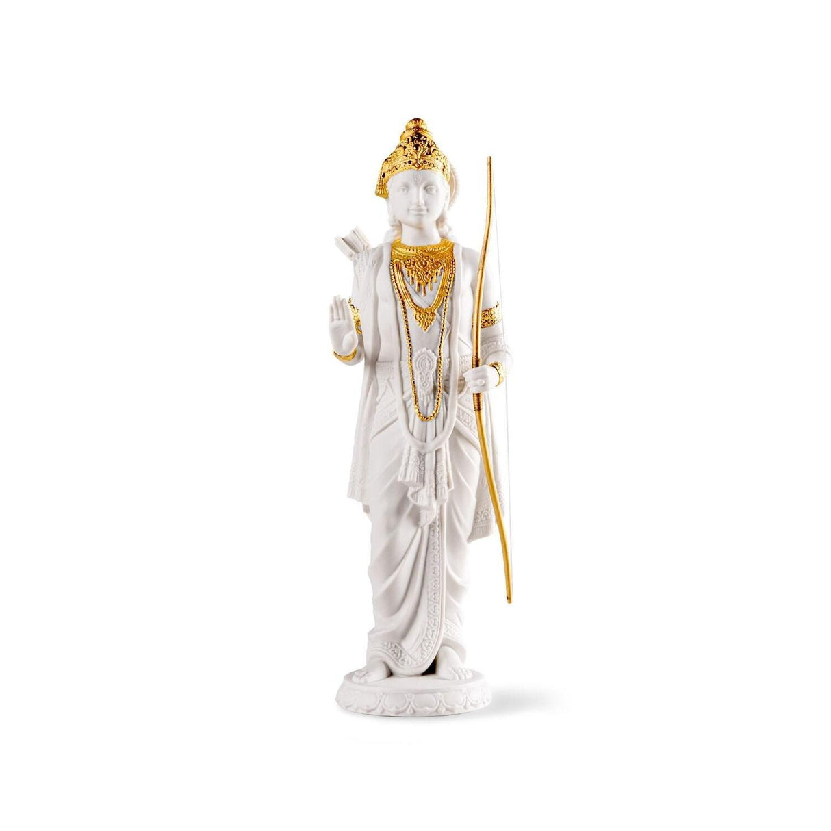 LLADRO' Scultura Rama Lustro Oro 30x10cm Porcellana