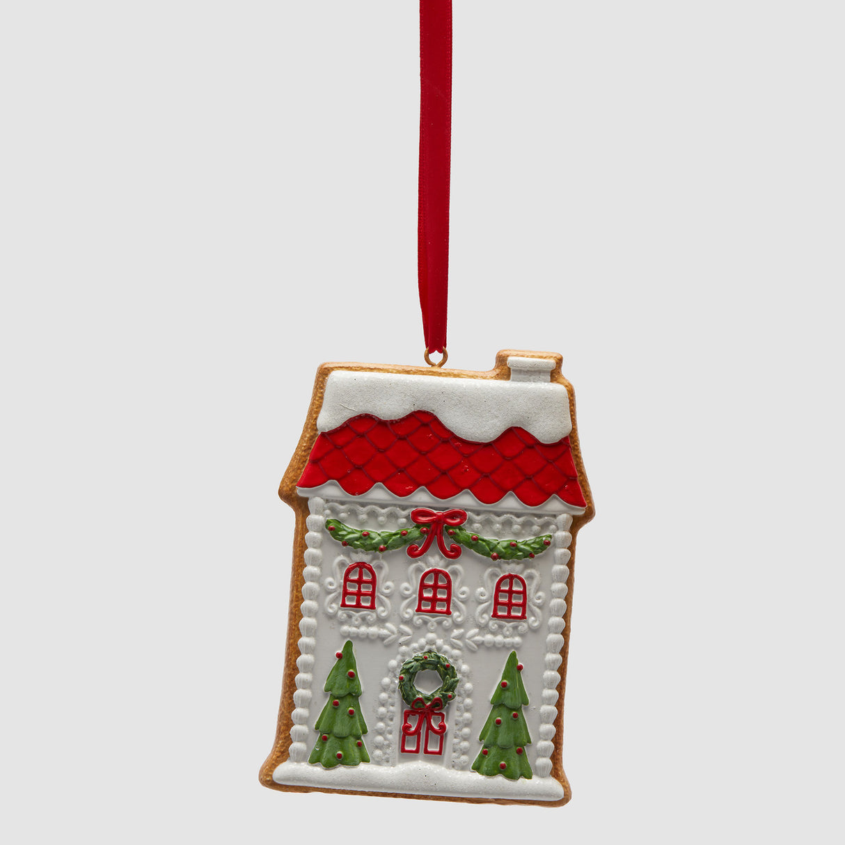 EDG Enzo De Gasperi Addobbo Decorazione Natalizia Casetta di Natale 11cm