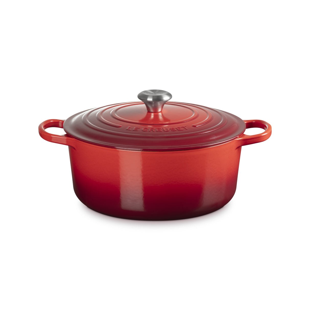 LE CREUSET Cocotte Rotonda Evolution 28cm Ciliegia Ghisa Vetrificata