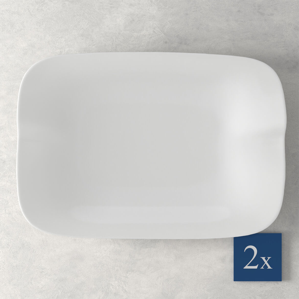 VILLEROY & BOCH Pasta Passion Piatto Lasagne Set 2 Pezzi 32x22cm Porcellana