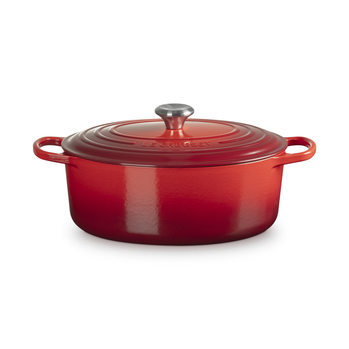 LE CREUSET Cocotte Ovale Evolution 31cm Ciliegia Ghisa Vetrificata