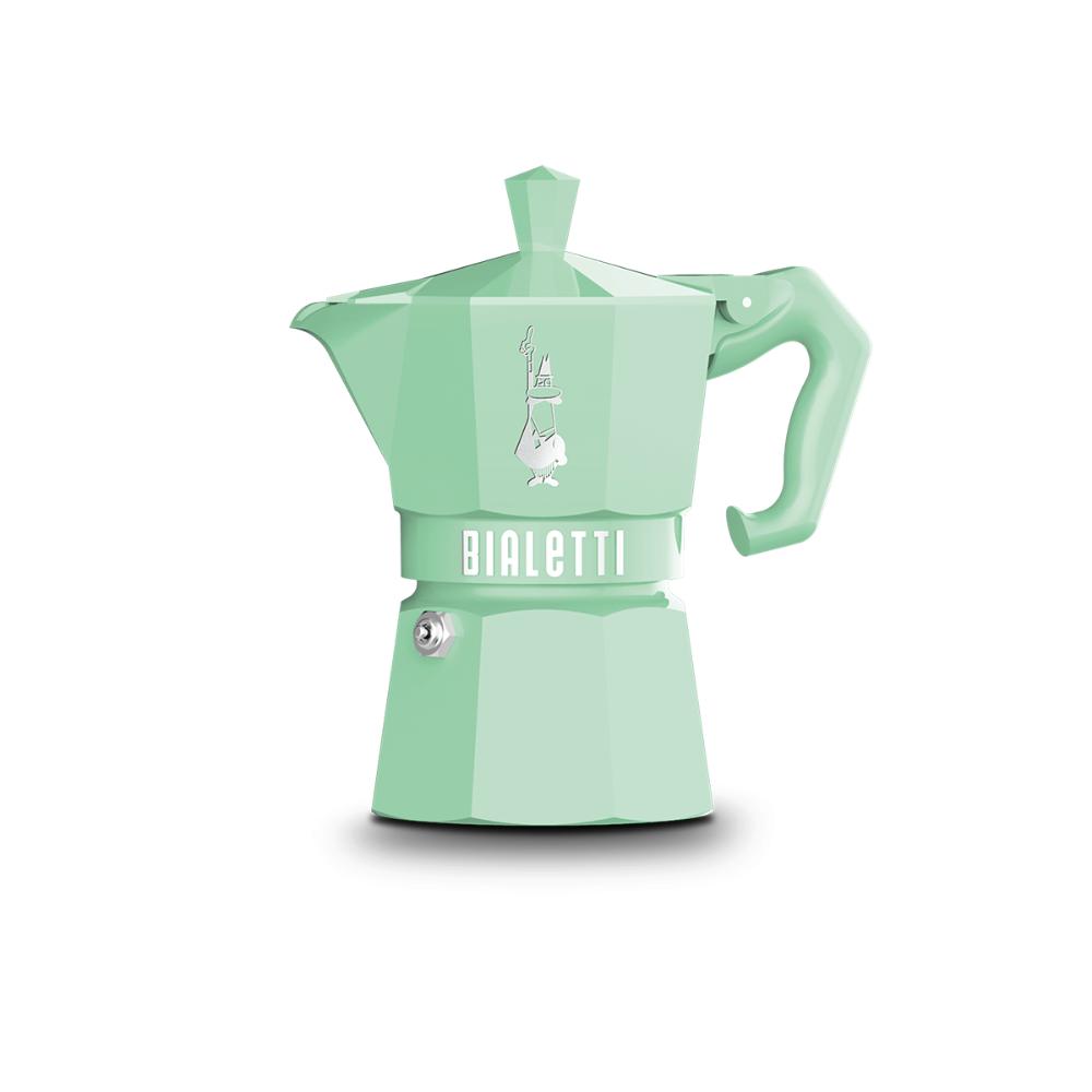 BIALETTI Caffettiera Moka Exclusive Green 6 Tazze Alluminio Verde