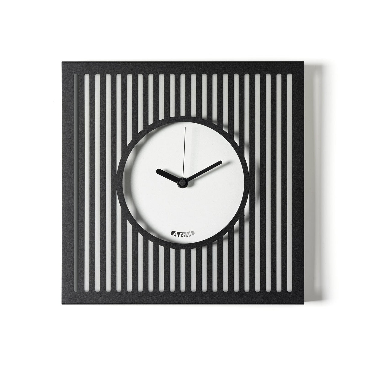 ARTI & MESTIERI Orologio da Parete Elegante Tiffany Piccolo Nero Bianco Marmo 35x35cm