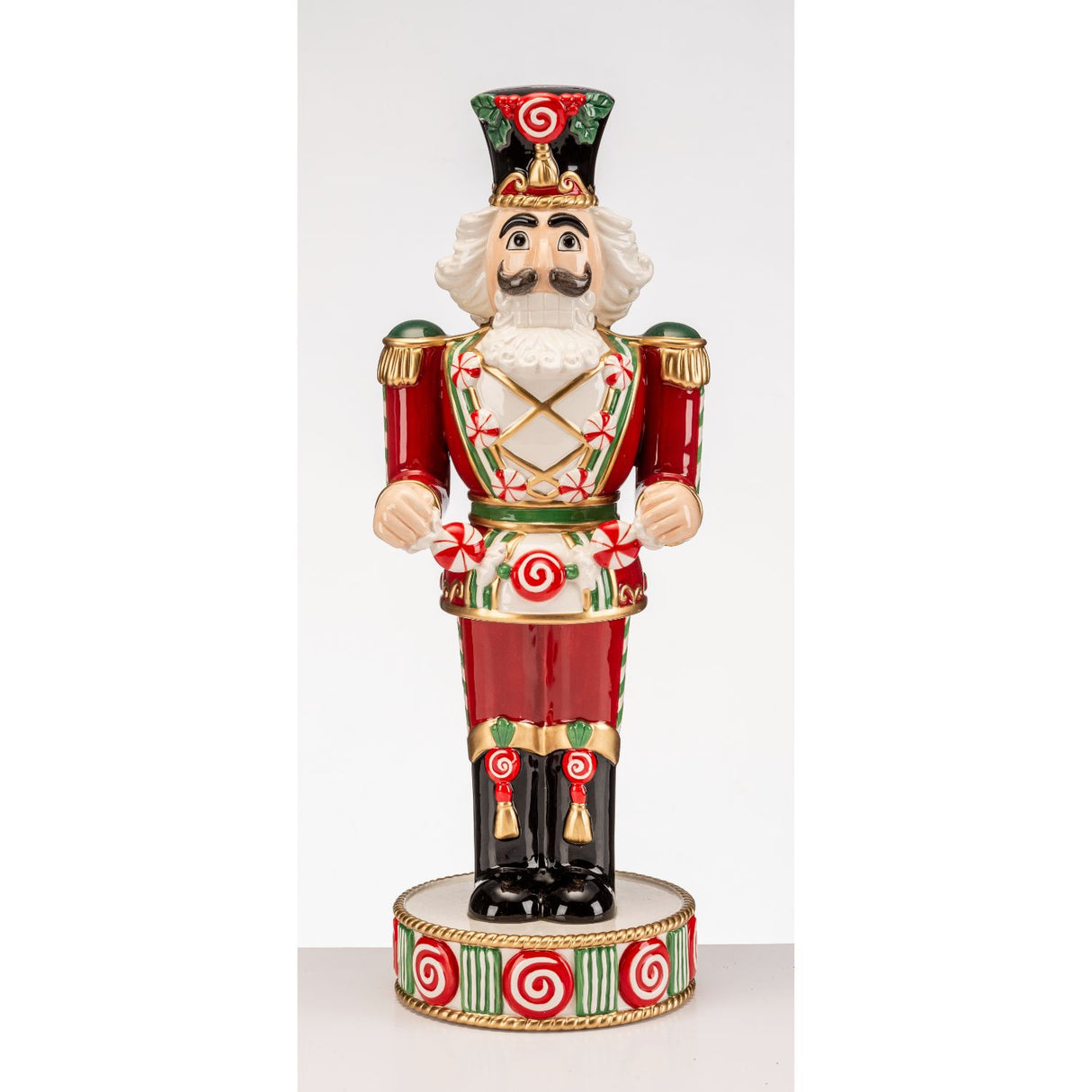 FITZ & FLOYD Schiaccianoci Soldatino 43cm Decorazione di Natale Porcellana