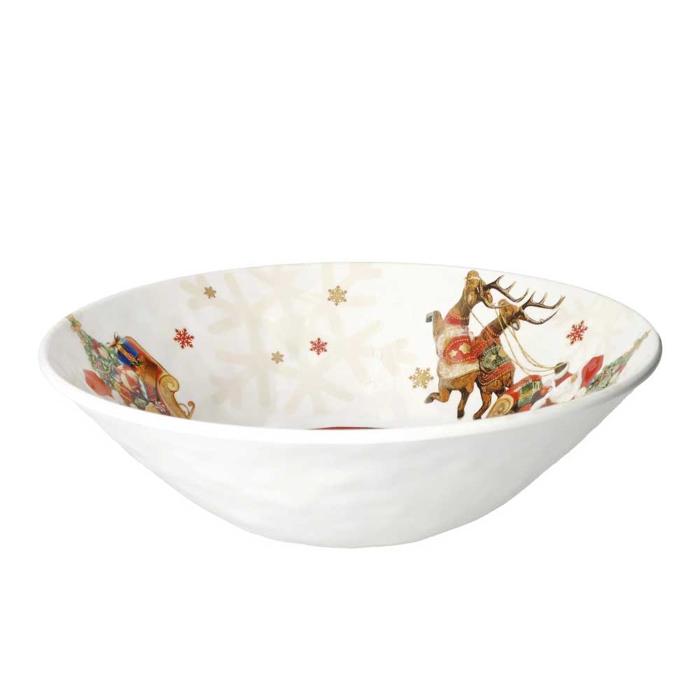 BRANDANI Christmas Ciotola Rotonda Natalizia 27,5cm Melamina