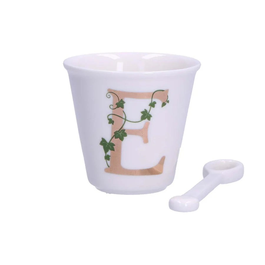 LA PORCELAINA BIANCA - Single "E" glass with 75cc spoon