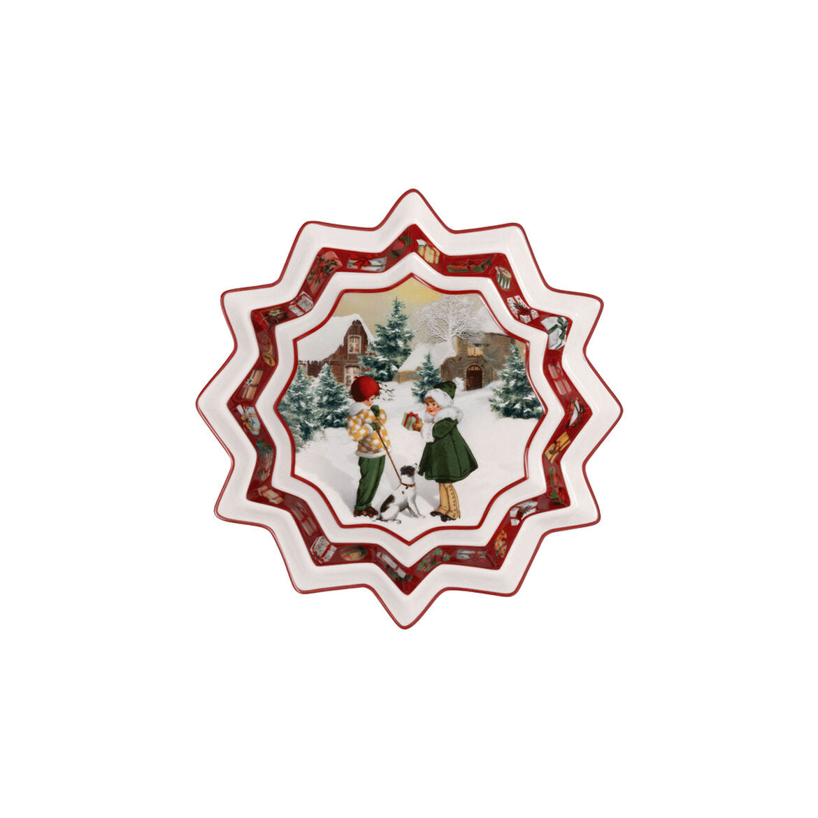 VILLEROY & BOCH Toy's Fantasy Ciotola Coppa Sorpresa 16,5cm Porcellana Tavola di Natale