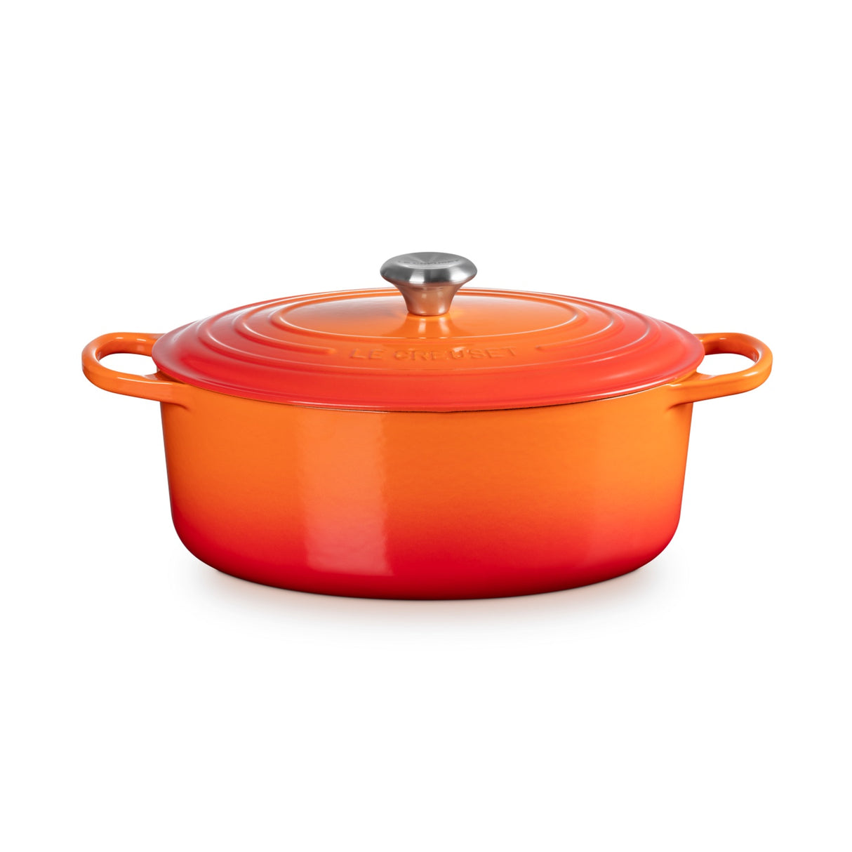 LE CREUSET Cocotte Ovale Evolution 31cm Arancio Ghisa Vetrificata