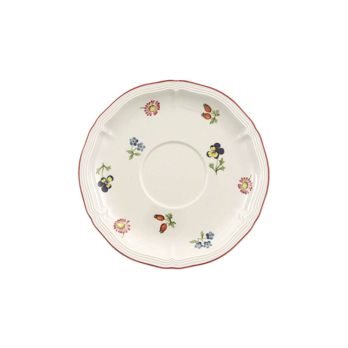 VILLEROY & BOCH Petite Fleur Piattino per Tazza Caffè Colazione 17cm Porcellana