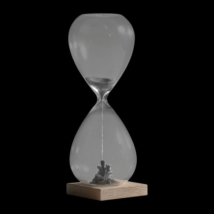 MASCAGNI CASA Clessidra Magnetica Base Legno Sabbia 24cm