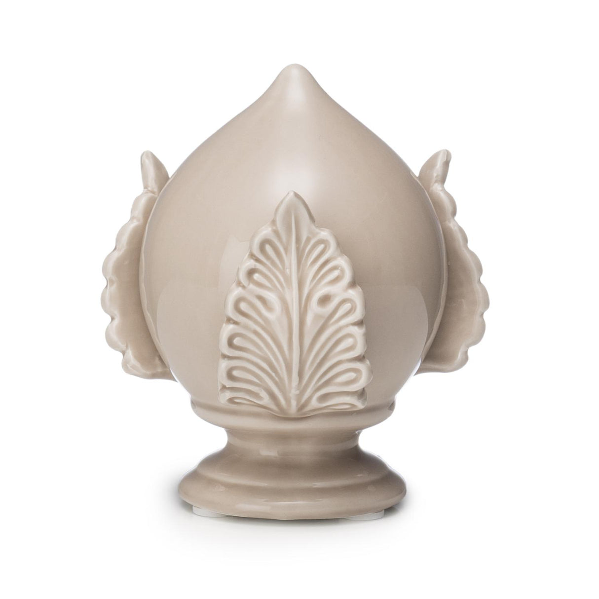 PALAIS ROYAL Pumo Pugliese Pomo Taupe Beige Decoration 12cm Ceramic