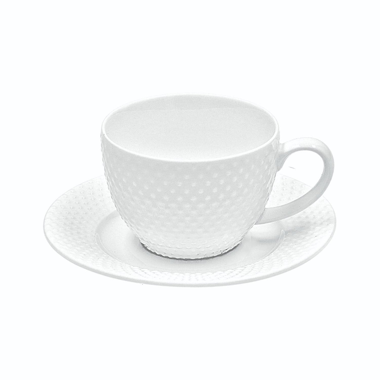 LA PORCELLANA BIANCA Rilavoro Espresso Coffee Cup with Saucer Set 6 Pieces 125ml