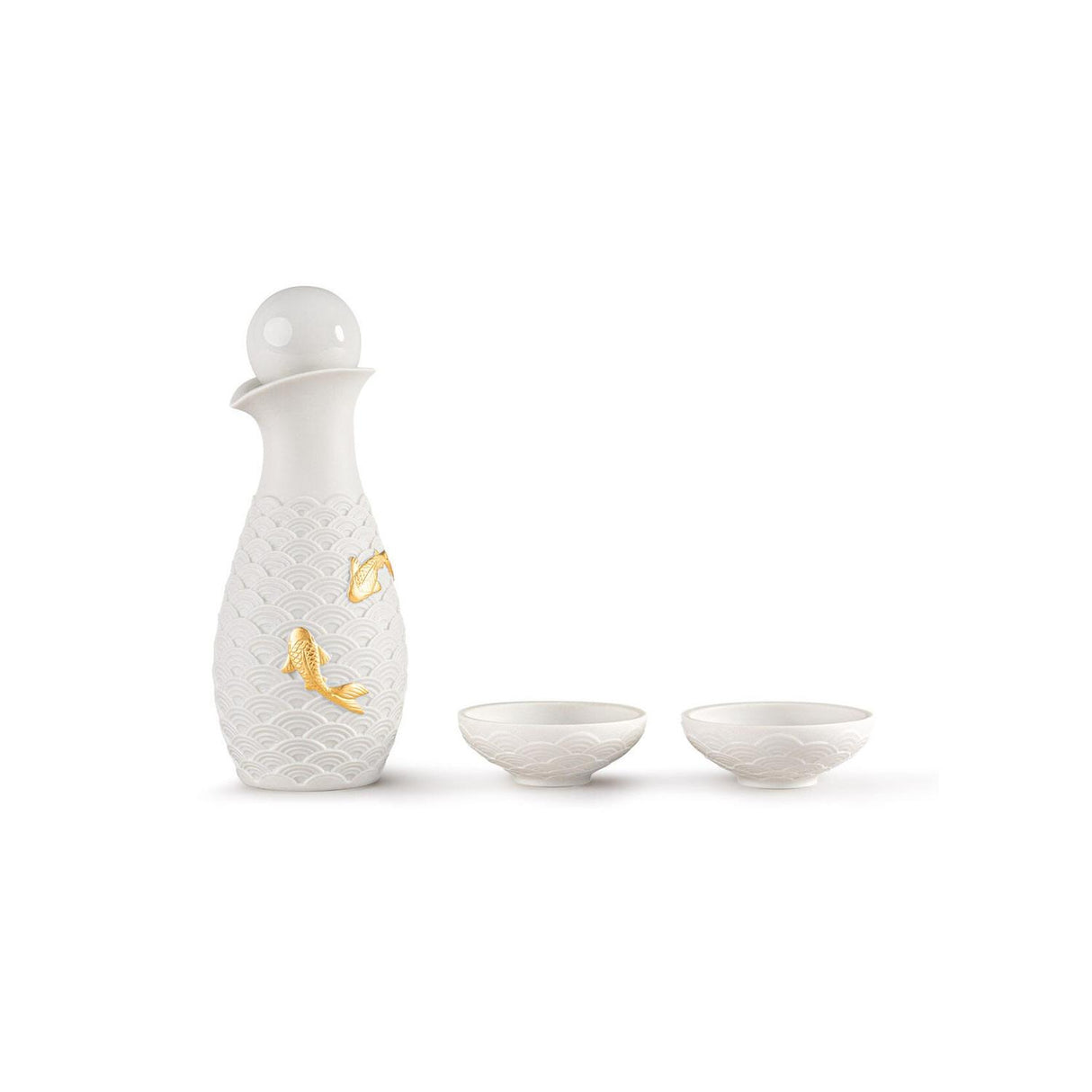LLADRO' Set da Soia Koi 21x24cm Porcellana