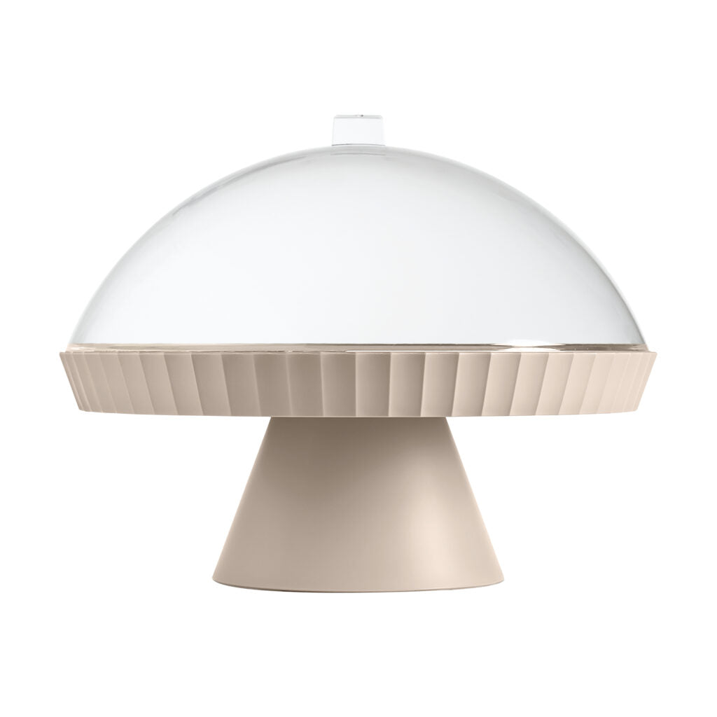 BLIM PLUS Alzata Tortiera Agorà 30cm Moka Grey Grigio Made in Italy 100% Riciclabile