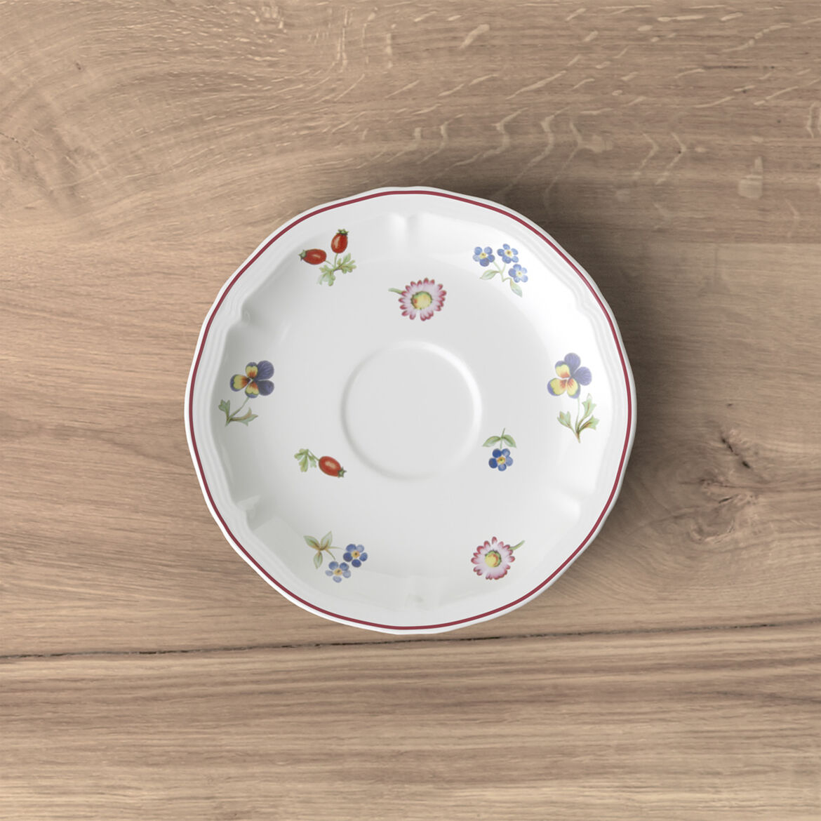 VILLEROY & BOCH Petite Fleur Piattino Tazza Tè 15cm Porcellana