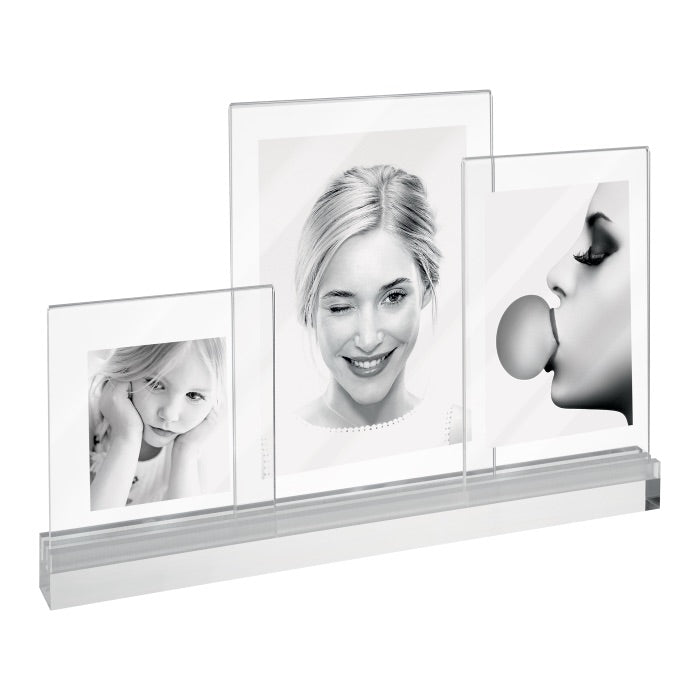 MASCAGNI CASA Portafoto Cornice Multipla in Acrilico 30x21cm Trasparente