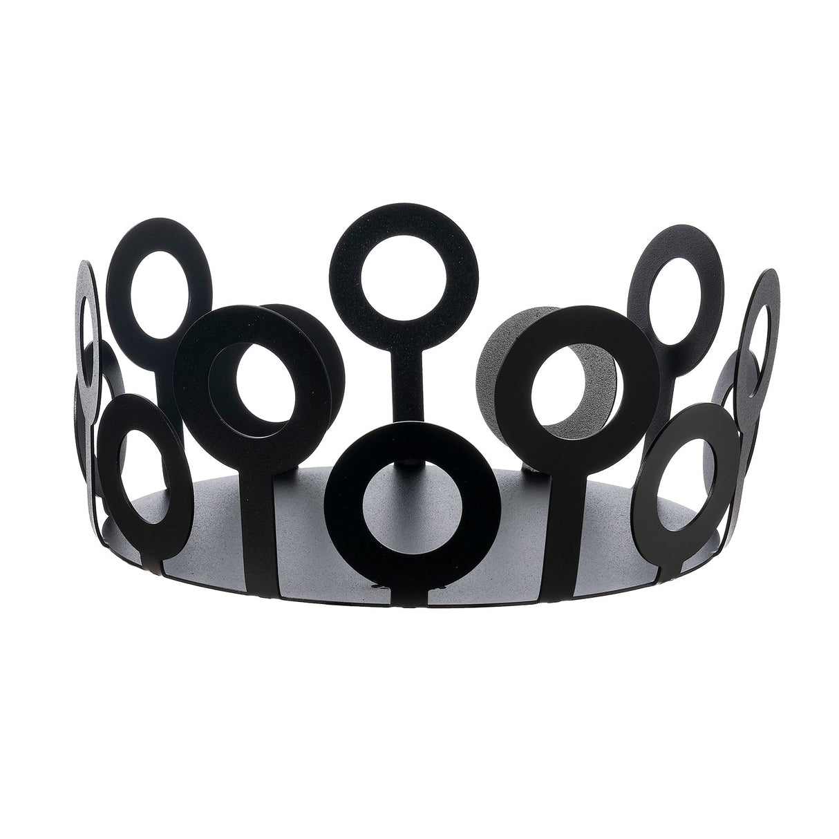 ARTI & MESTIERI Centrotavola Piccolo Bollicine Nero 10x22,5cm