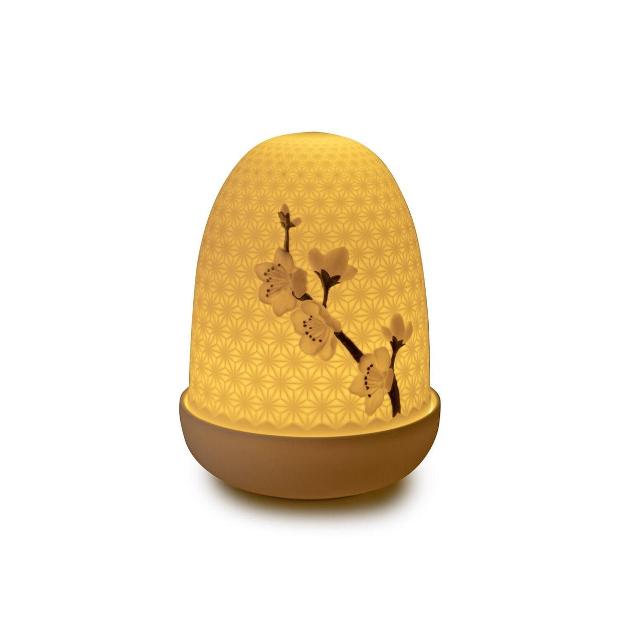 LLADRO' Lampada da Tavolo Cherry Blossoms Dome 15x11cm Porcellana