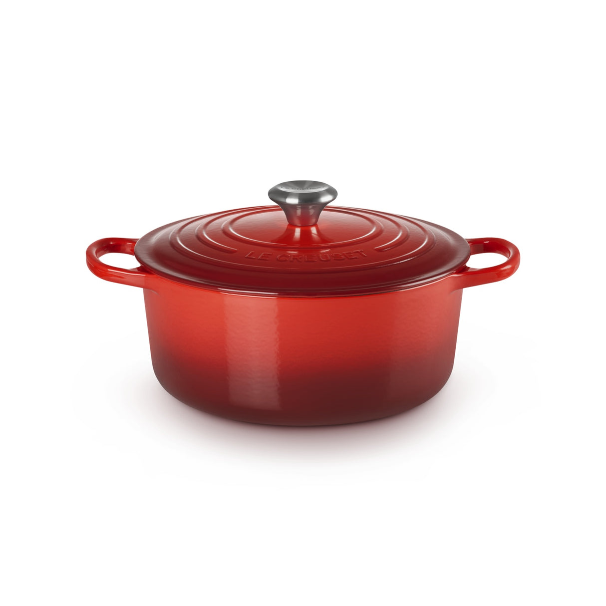 LE CREUSET Cocotte Rotonda Evolution 26cm Ciliegia Ghisa Vetrificata