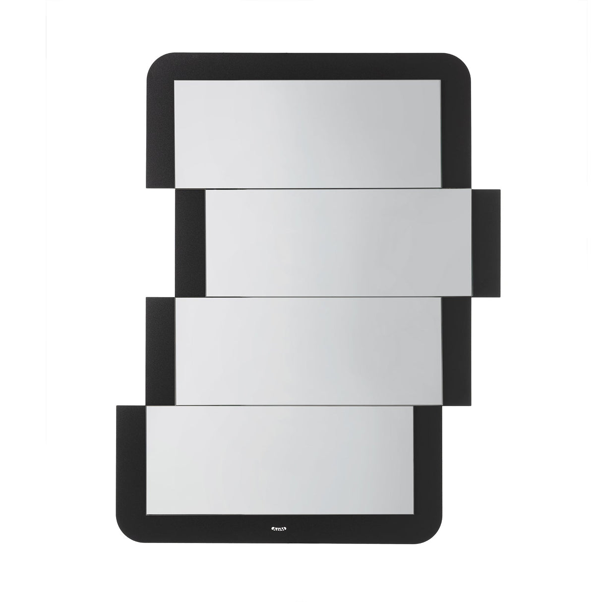 ARTI & MESTIERI Specchio Particolare Pixel Nero 82x63cm