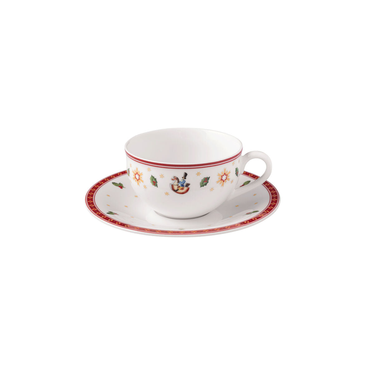 VILLEROY & BOCH Toy's Delight Specials Tazza Caffè Tè 170ml con Piattino Bianco 16cm Tavola di Natale