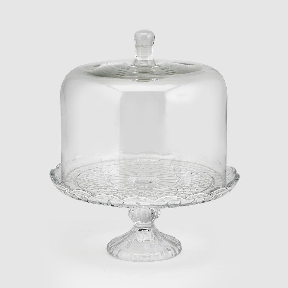 EDG Enzo De Gasperi Deco cake stand with glass lid 27cm