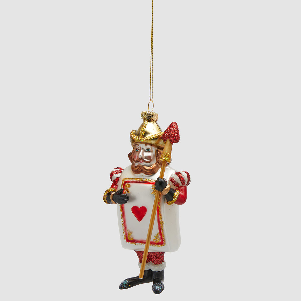 EDG Enzo De Gasperi Addobbo Alice nel Paese delle Meraviglie Re 14cm Vetro