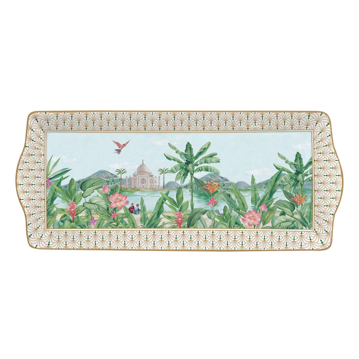 EASY LIFE Paradise Sauvage Vassoio 35x15cm Porcellana