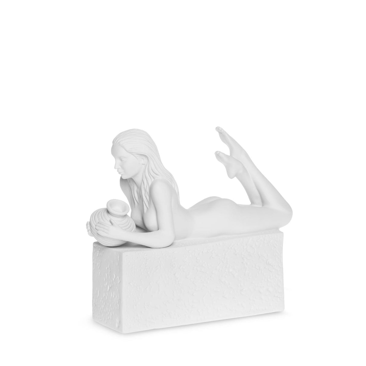 CHRISTEL by Sommer Figura Statuetta Zodiaco Acquario 18cm Bianco Porcellana