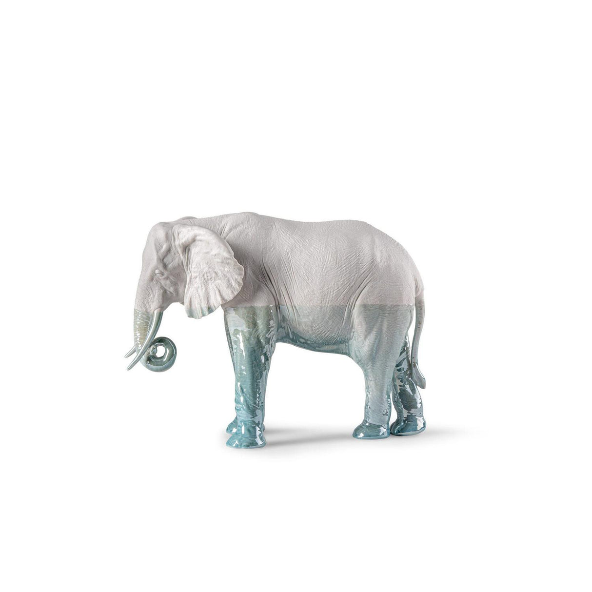 LLADRO' Scultura Elefante Underwater 27x36cm Porcellana