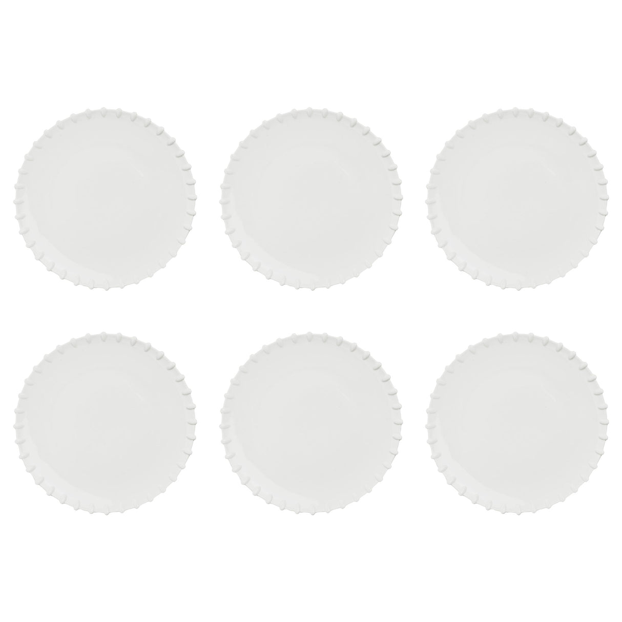 LA PORCELLANA BIANCA Romeo Piatto Piano Set 6 Pezzi 27cm Bianco Porcellana