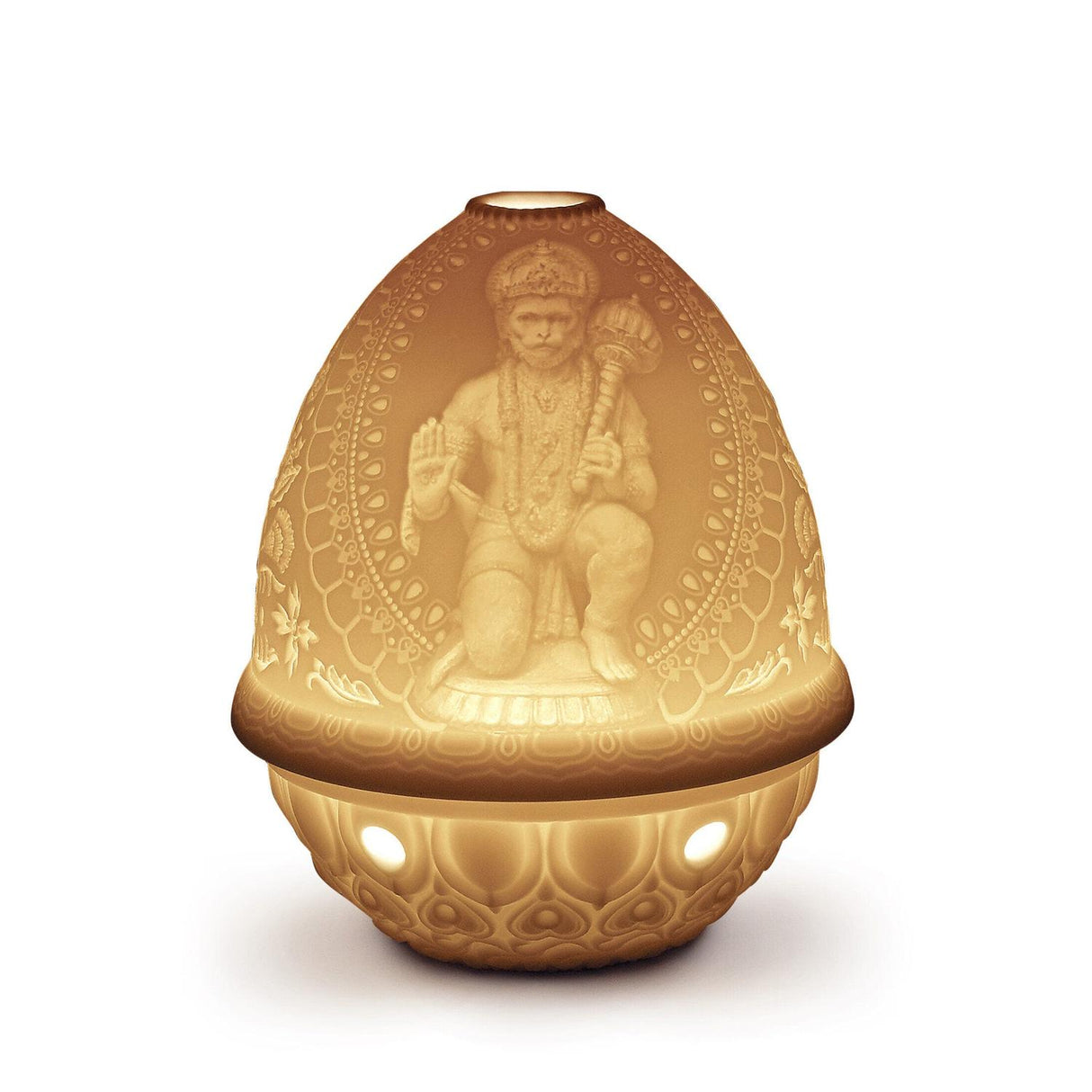 LLADRO' Litofania Hanuman 12x9cm Porcellana