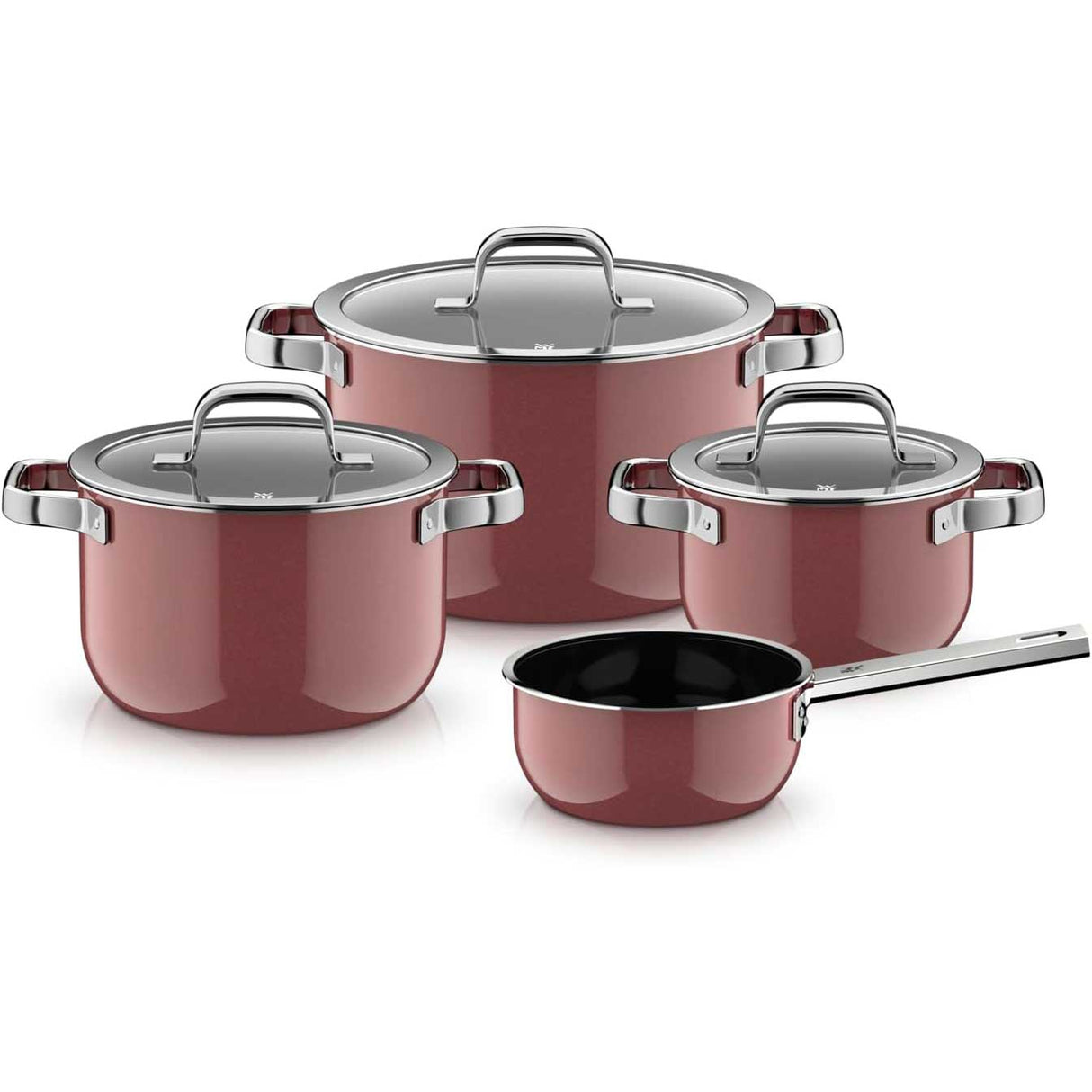 WMF Fusiontec Mineral Pro 5 Pezzi Set di Pentole Batteria in Acciaio