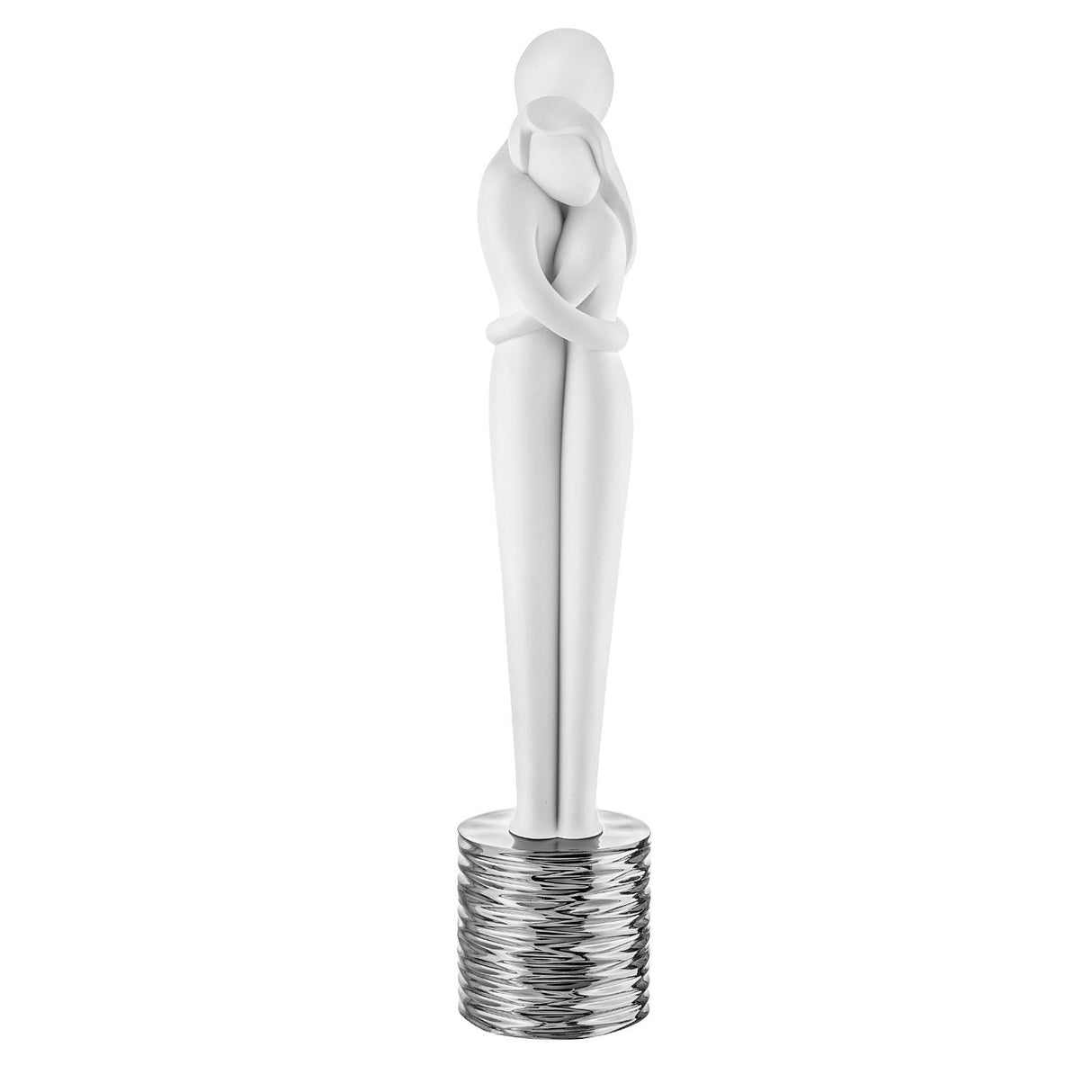 Scultura coppia stilizzata Bongelli Preziosi in argento 40 cm