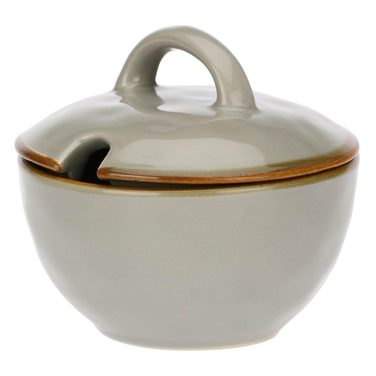 ROSE & TULIPANI Concerto Zuccheriera Grigio Perla 250ml 11cm Stoneware