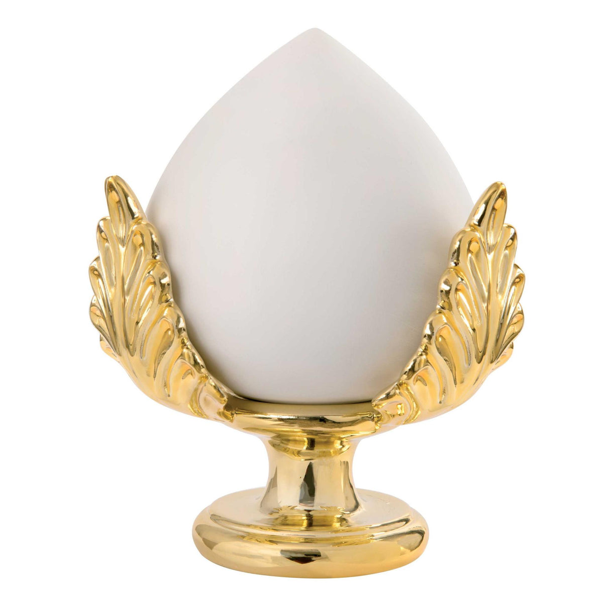 BONGELLI PREZIOSI Pomo Pumo Pugliese Portafortuna Bianco Oro 17cm Marmorino