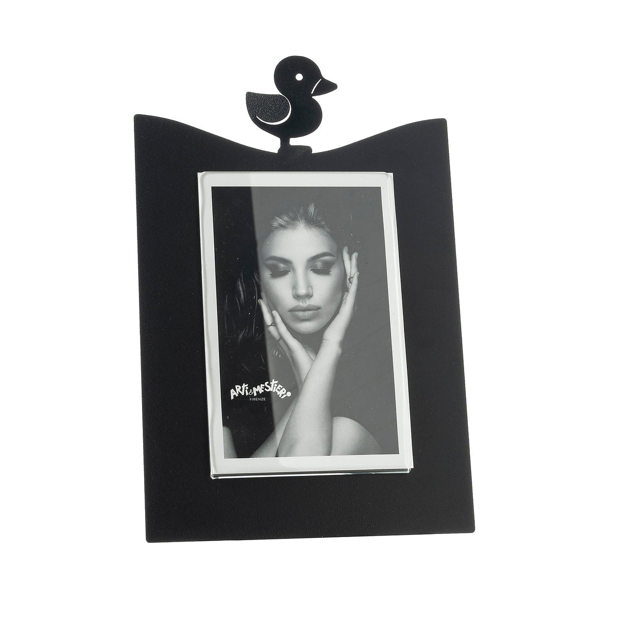 ARTI & MESTIERI Portafoto Paperella Piccolo Nero 24,5x16,5cm