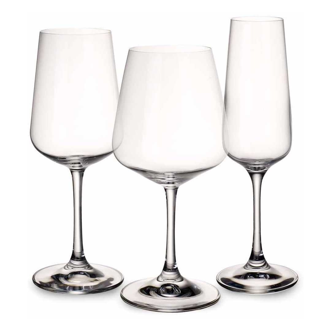 VILLEROY & BOCH - Ovid Goblets Set 12 Pieces Red, White, Flute 1172099214