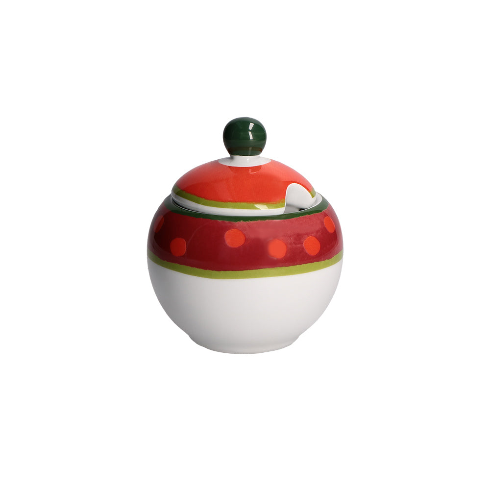 ROSE & TULIPANI - Cozy Cottage Zuccheriera di Natale 300ml Porcellana