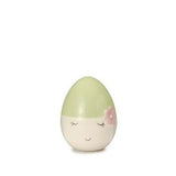 PALAIS ROYAL Uovo Ovetto Viso 9cm Verde Ceramica