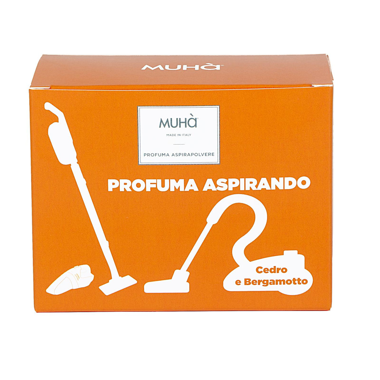 MUHA' Profuma Aspirapolvere Set 5 Buste Cedro e Bergamotto