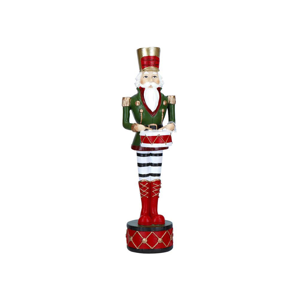 TIMSTOR Nutcracker Christmas Resin Soldier 25.5cm with Drum