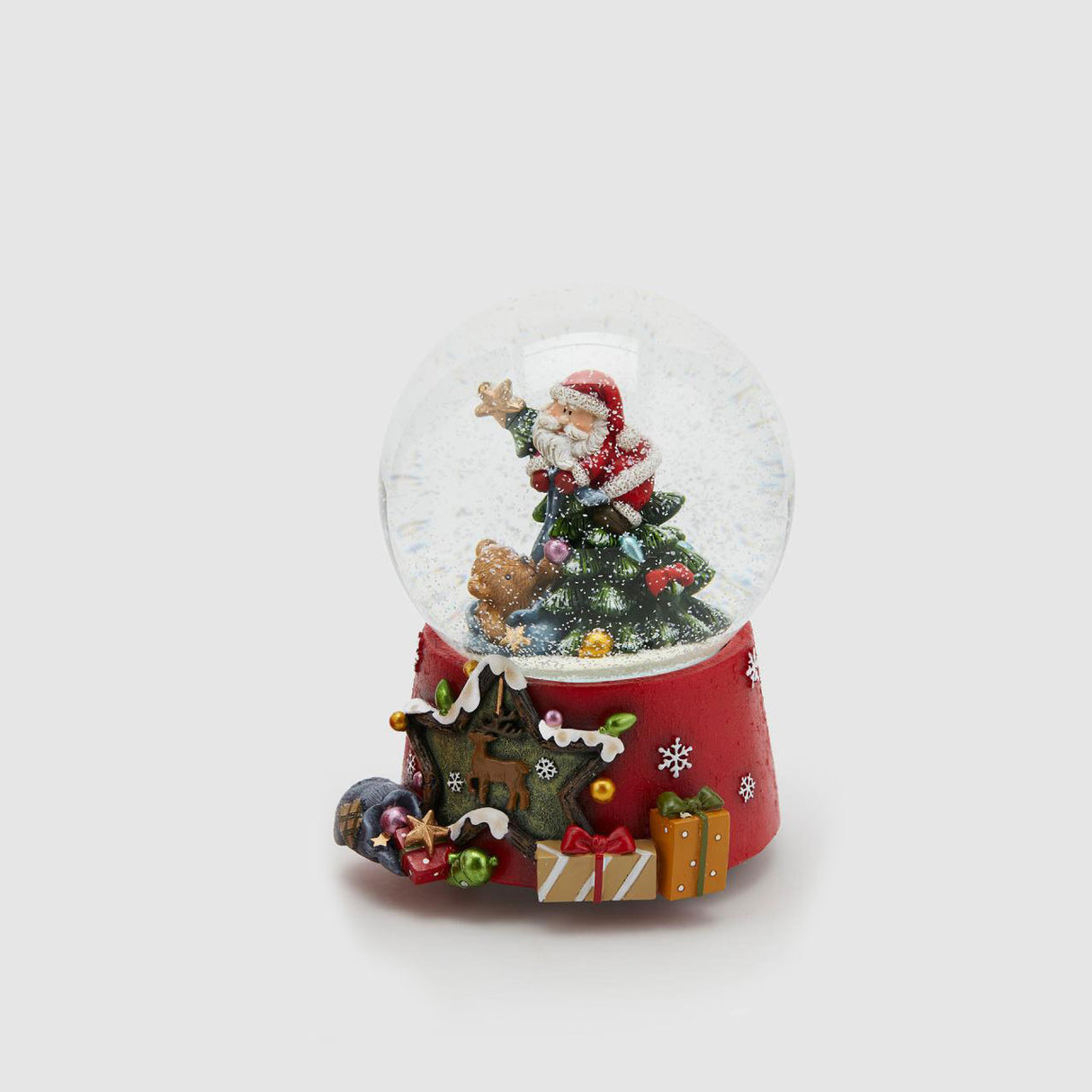 EDG Snow Globe with Santa Claus w/Music Box 15cm Christmas Decoration