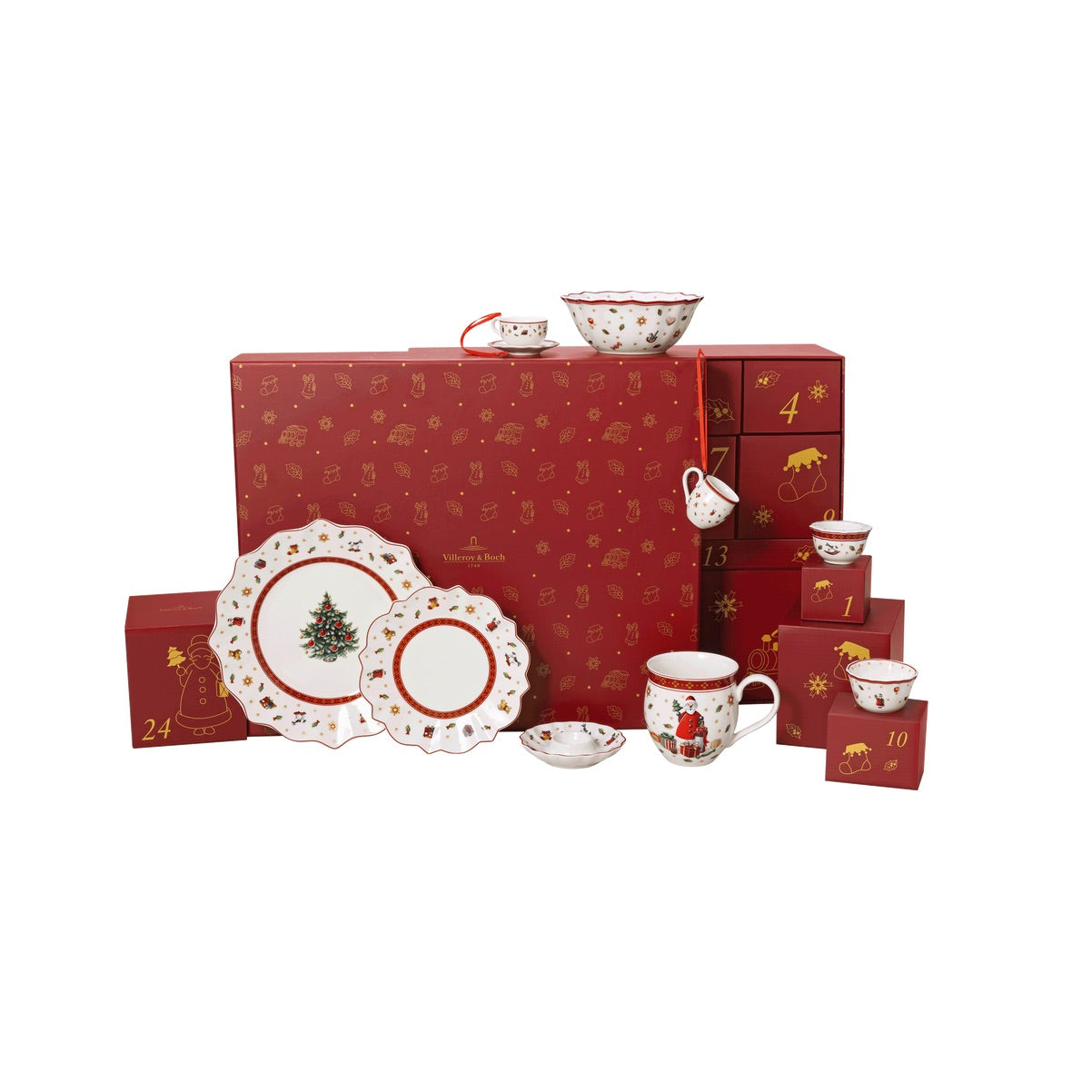 VILLEROY & BOCH Christmas Toy's Memory Calendario dell'Avvento 48,5x40cm Porcellana