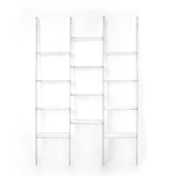 iPLEX Step Bookcase 2 Transparent Plexiglass Shelf 185x121cm Made in Italy